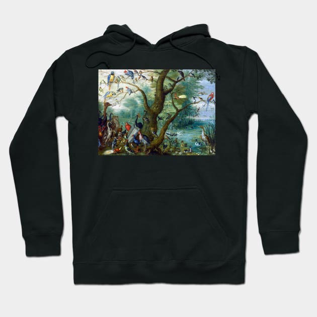 Jan van Kessel the Elder Concert of Birds Hoodie by pdpress